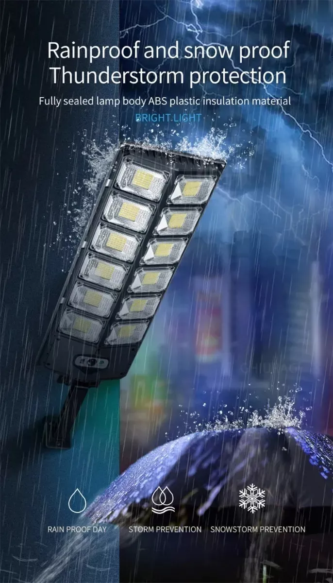Foco Solar LED 200W de Alta Potencia con Control Remoto (Ilumina 75m²) - Imagen 3
