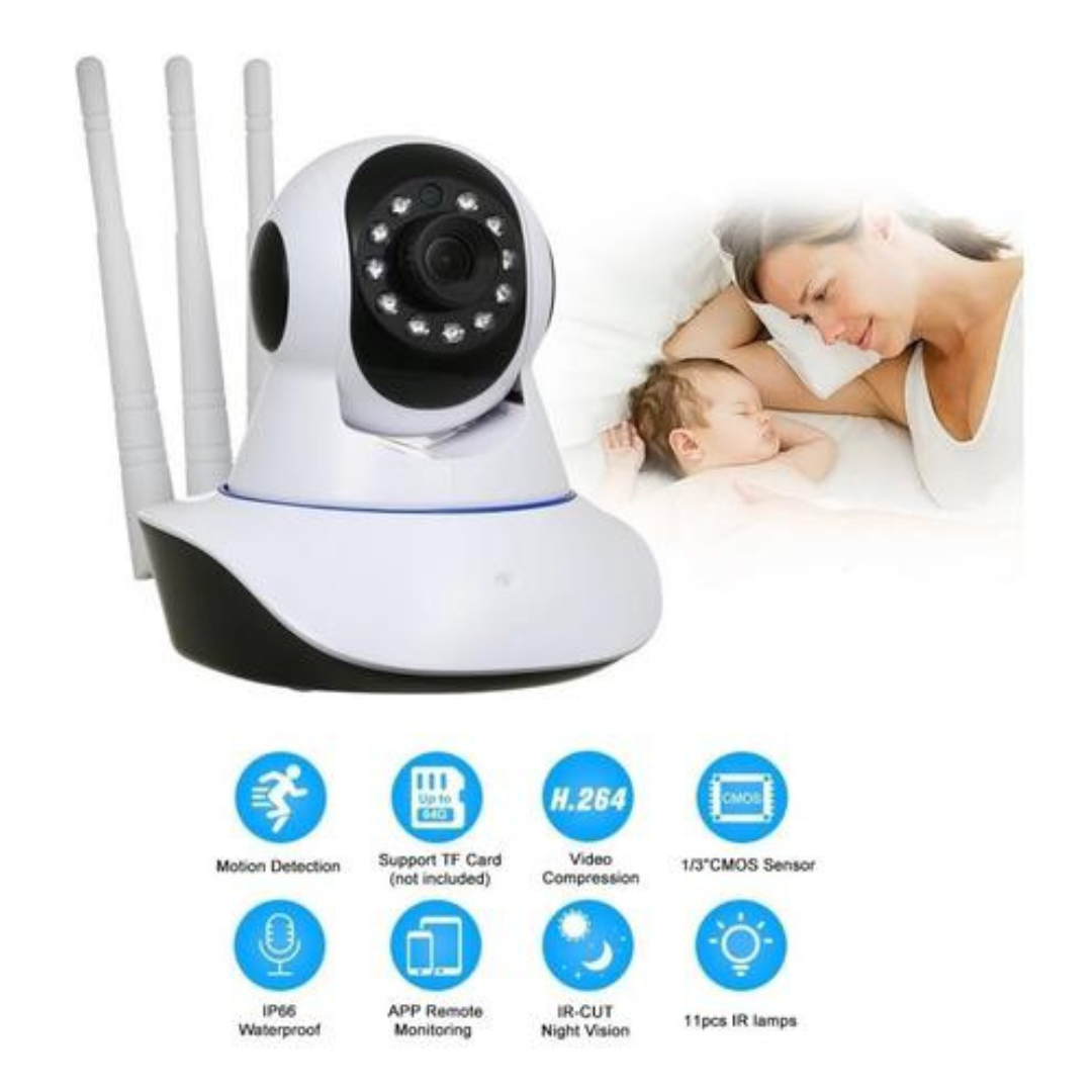 Cámara Motorizada WiFi 360° Full HD (Monitor de Interiores)