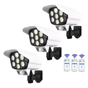 Pack x3 Focos Solares LED con Sensor de Movimiento (Tipo Cámara de Seguridad)