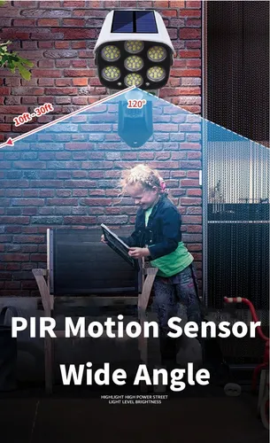 Pack x3 Focos Solares LED con Sensor de Movimiento (Tipo Cámara de Seguridad) - Imagen 4