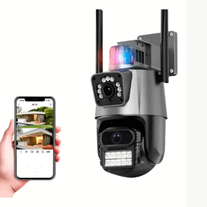 Cámara de Vigilancia Exterior Doble Lente — Seguridad Total con Tecnología Inteligente